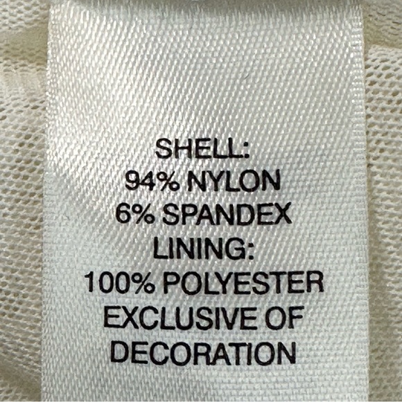 WHITE HOUSE BLACK MARKET Blouse Size L Long Sleeve Lace Lined Round Back… - Picture 12 of 15